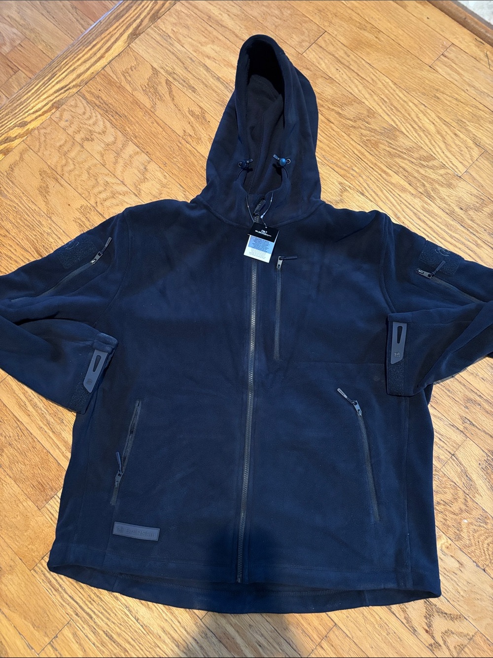 Baerskin Tactical Fleece Full Zip Hooded Jacket Mens Size
XL Navy Blue